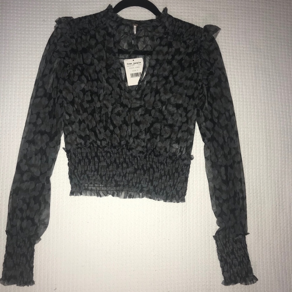Free People sheer blouse